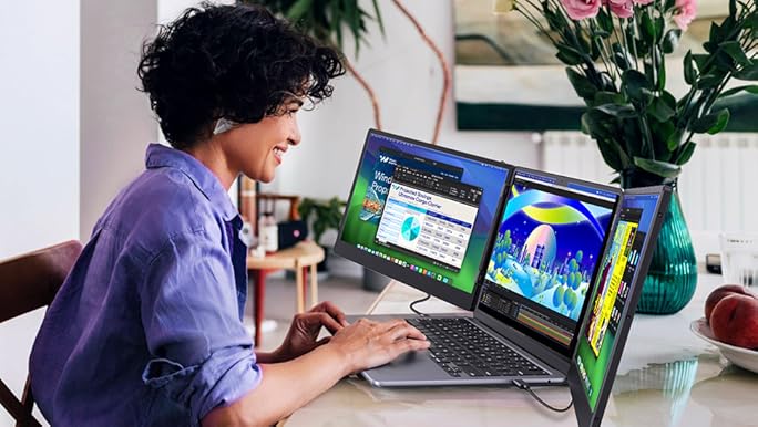 ★ADESEVEN PORTABLE Amazon.com: Cevaton Laptop Screen Extender, 14